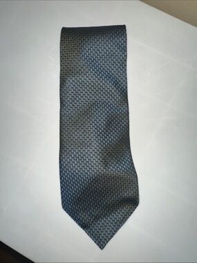 Woodward Men's Blue Green Woven Pattern Tie